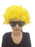 BookMyCostume Buy Yellow Curly Hair Wig Unisex Adult & Kids Fancy Dress Costume Accessory