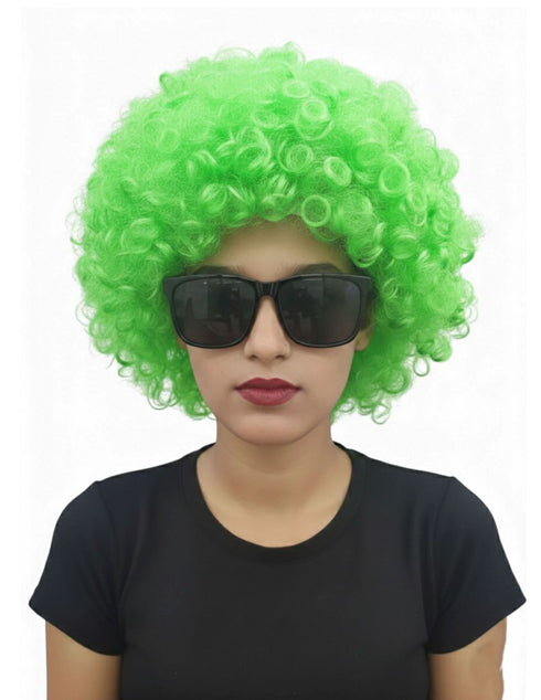 Buy Green Curly Hair Wig Unisex Adult & Kids Fancy Dress Costume Accessory