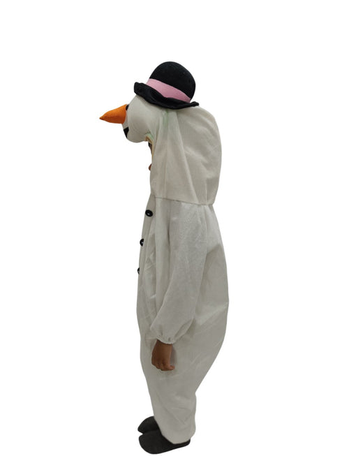 BookMyCostume Snowman Jumpsuit for Kids Fancy Dress Costume | Winter Look Cute & Cozy for Boys & Girls