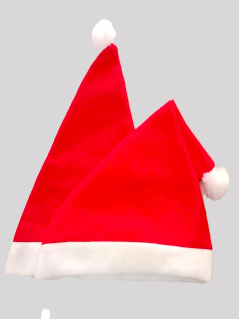 BookMyCostume Christmas Set of 2 Santa Caps Combo Adults Fancy Dress Accessory - Adults Size