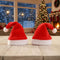Christmas Set of 2 Santa Caps Combo Adults Fancy Dress Accessory - Adults Size