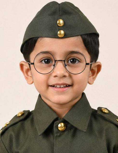 Black Spects Glasses Bose Netaji Drama Theater Spectacles for Role Play Costume Accessory