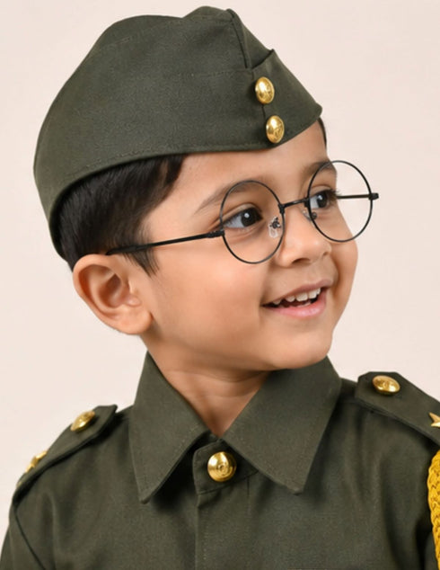 Black Spects Glasses Bose Netaji Drama Theater Spectacles for Role Play Costume Accessory