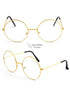 BookMyCostume Golden Spects Gandhiji Glasses Santa Claus Scholar Drama Theater Spectacles for Role Play Costume Accessory | Kids