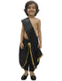 Black Dhoti with Patka Indian Folk Cultural Role Play Dress | Indian Traditional Costume for Boys