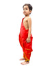 BookMyCostume Red Dhoti with Patka Indian Folk Cultural Role Play Dress | Indian Traditional Costume for Boys