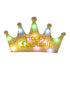 BookMyCostume Assorted Glowing LED Happy Birthday Headband Crown Accessories for Girls – 3 Modes Changing Lights, Sparkly Birthday Crown with Adjustable Size for Party and Celebration
