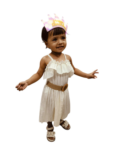 BookMyCostume Assorted Glowing LED Happy Birthday Headband Crown Accessories for Girls – 3 Modes Changing Lights, Sparkly Birthday Crown with Adjustable Size for Party and Celebration