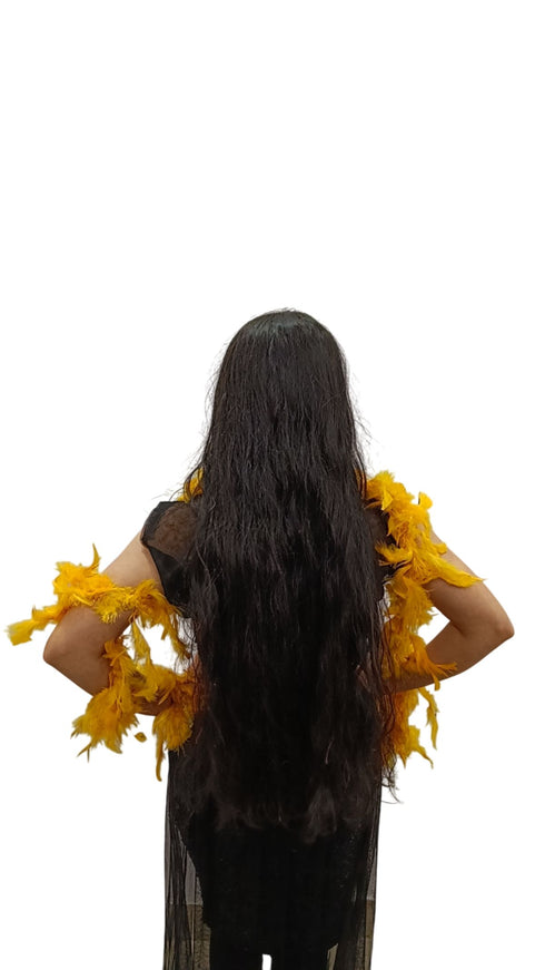 BookMyCostume Fluffy Feather Boa Stole | Soft Feathers Scarf Evening Dress Accessory for Girls | Perfect for Dance Accessory, Costume Parties & Stylish Feather Dress Look