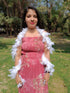 BookMyCostume Fluffy Feather Boa Stole | Soft Feathers Scarf Evening Dress Accessory for Girls | Perfect for Dance Accessory, Costume Parties & Stylish Feather Dress Look