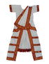 Red & White Bharatanatyam Saree Indian Classical Dance Costume for Girls | Kids & Adult Fancy Dress Costume