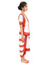Red & White Bharatanatyam Saree Indian Classical Dance Costume for Girls | Kids & Adult Fancy Dress Costume