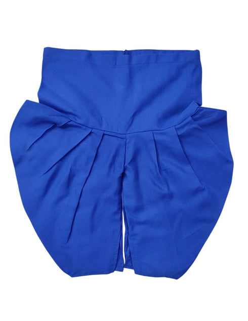 Blue Gujarati Kedia with Dhoti & Turban Cap With A Pair of Dandiya Sticks – Traditional Outfit with State Artwork & Gota Work for Navratri & Festivals | Gujarat Fancy Dress Costume For Kids & Adults