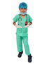 BookMyCostume Doctor Surgeon Professional Costume with Stethoscope – Complete Medical Uniform Set with Surgical Mask, Cap, Syringe & Gloves for Kids | Perfect for Role Play & Fancy Dress