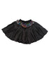 BookMyCostume Black Multicolor Sequin Western Dance Costume for Girls | Sleeveless Elasticated Straps & Back Top with Wide Flared Skirt Set | Fancy Dress Costume for Kids