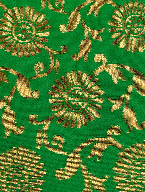 BookMyCostume Green Qawwali Jacket & Cap Combo for Kids | Green Embroidered Ethnic Fancy Dress Costume | Sufi Singer Kurta Style Waistcoat & Head Cap for Theme Parties & Stage Shows