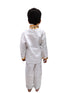 BookMyCostume White & Golden Sequin Western Dance Costume for Boys | Stylish Shiny Full Sleeve Shirt and Pant Set with Zipper Closure | Dance Costume for Boys | Fancy Dress for Boys