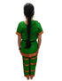 Bharatanatyam Costume for Girls and Women – Green with Red Border | Classical Dance Dress | Indian Dance Dress for Girls | Traditional Dance Outfit