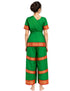 Bharatanatyam Costume for Girls and Women – Green with Red Border | Classical Dance Dress | Indian Dance Dress for Girls | Traditional Dance Outfit