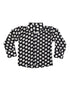 Black Polka Dots Shirt with Black Shining Pant | Retro Theme Kids Fancy Dress Costume | Stylish Dress for Dance, Fancy Dress