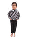 BookMyCostume Black Polka Dots Shirt with Black Shining Pant | Retro Theme Kids Fancy Dress Costume | Stylish Dress for Dance, Fancy Dress