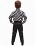 Black Polka Dots Shirt with Black Shining Pant | Retro Theme Kids Fancy Dress Costume | Stylish Dress for Dance, Fancy Dress