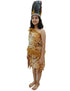 Unisex Adivasi Tribal Dance Costume – Tiger Print Fur Material | One-Shoulder Outfit with Armlets & Multicolor Feather Headdress