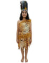 Unisex Adivasi Tribal Dance Costume – Tiger Print Fur Material | One-Shoulder Outfit with Armlets & Multicolor Feather Headdress