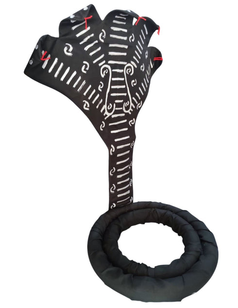 BookMyCostume Sheshnaag Snake Headpiece & Statue – 22 Inches Idol for Fancy Dress, Cosplay, Roleplay & Temple Decor – Tribal Naga Serpent Accessory