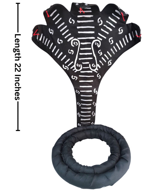 BookMyCostume Sheshnaag Snake Headpiece & Statue – 22 Inches Idol for Fancy Dress, Cosplay, Roleplay & Temple Decor – Tribal Naga Serpent Accessory