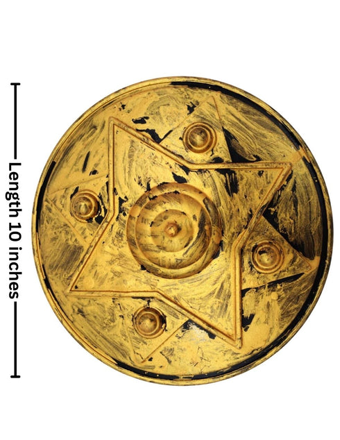 BookMyCostume Shivaji Sword and Shield Set for Kids – 26-Inch Royal-Look Toy Sword with 10-Inch Shield with Metallic Finish |Warrior Costume Accessory for Fancy Dress & Role Play