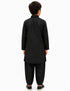 Kashmiri Dress for Boys – Traditional Black Pathani Suit Set | Kashmiri Suit for Kids with Collared Kurta & Pajama | Ethnic Kashmiri Dress for Cultural Events & Fancy Dress
