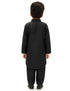 Kashmiri Dress for Boys – Traditional Black Pathani Suit Set | Kashmiri Suit for Kids with Collared Kurta & Pajama | Ethnic Kashmiri Dress for Cultural Events & Fancy Dress
