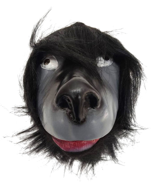 BookMyCostume Jamwant Mythological Fancy Dress Mask – Grey & Black Face Mask with Hair Outline for Ramleela Role Play | Adult Size