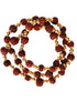 BookMyCostume Natural Brown Rudraksh Golden Plated Rudraksha Jewellery Set with Golden Beads – Rudraksha Mala for Ramleela, Festivals & Spiritual Events | Ideal for Kids & Adults