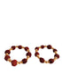 Natural Brown Rudraksh Golden Plated Rudraksha Jewellery Set with Golden Beads – Rudraksha Mala for Ramleela, Festivals & Spiritual Events | Ideal for Kids & Adults