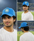 Blue Cricket Cap for Kids & Adults – Sports Cap with Velcro Strap & Embroidered Cricket-Inspired Logo