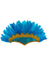 BookMyCostume Carnival Feather Headpiece – Turquoise Feather and Sequin Crown, Costume Accessory for Kids and Adults, Party, Festival, Dance Accessory
