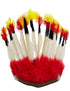 BookMyCostume Kids Tribal Fiery Feather Headdress – Red & White Crown with Adjustable Elastic | Fancy Dress Costume Headgear for Tribal Theme & Cultural Events