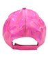 BookMyCostume Pink Reflective Street Dance Cap – Adjustable Holographic Snapback Hat for Performers, Party & Hip-Hop Style Fancy Dress Accessory for Girls & Boys