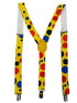 BookMyCostume Adjustable Elastic Y-Back Style Unisex Suspender in Joker Look for Adults – Fancy Dress Costume Accessory with Strong Metal Clips