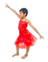 BookMyCostume Red LED Light Skirt with Matching Sequin Top for Girls (4–7 Years) – Multicolor Light-Up Tutu Dress Set with Built-in Battery | Fancy Dress & Dance Costume