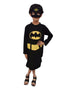 BookMyCostume Black Bat Costume for Girls with Attached Cape & Eye Mask | Superhero Costume for Girls | Fancy Dress Outfit For Girls
