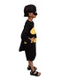 BookMyCostume Black Bat Costume for Girls with Attached Cape & Eye Mask | Superhero Costume for Girls | Fancy Dress Outfit For Girls