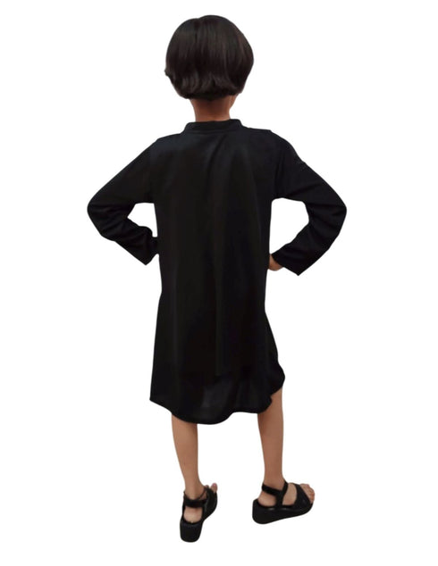 BookMyCostume Black Bat Costume for Girls with Attached Cape & Eye Mask | Superhero Costume for Girls | Fancy Dress Outfit For Girls