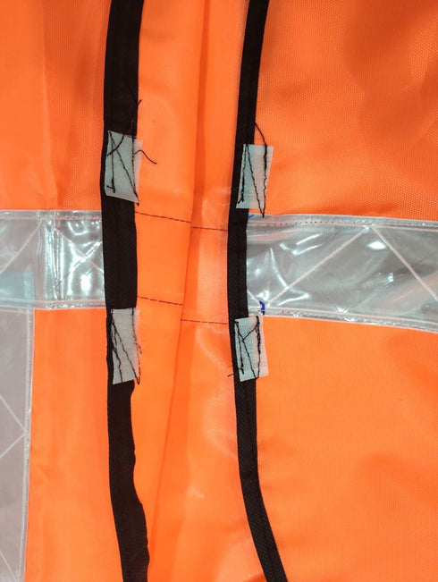 Orange Reflective Safety Jacket for Kids | Labor Day Dress Costume | Worker Uniform Vest | Bike Safety Jacket | School Fancy Dress Costume