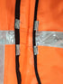 BookMyCostume Orange Reflective Safety Jacket for Kids | Labor Day Dress Costume | Worker Uniform Vest | Bike Safety Jacket | School Fancy Dress Costume