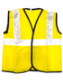 Yellow Reflective Safety Jacket for Kids | Labor Day Dress Costume | Worker Uniform Vest | Bike Safety Jacket | School Fancy Dress Costume