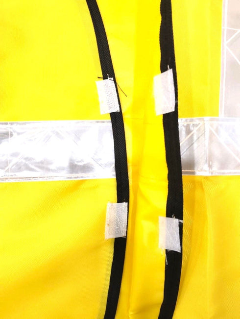 Yellow Reflective Safety Jacket for Kids | Labor Day Dress Costume | Worker Uniform Vest | Bike Safety Jacket | School Fancy Dress Costume