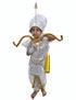 BookMyCostume Mahabharat Warrior Costume for Kids – Arjun / Bhishma Pitamah Look with Silver Chest Armor & Accessory Set | Indian Mythological Fancy Dress for School & Cultural Events